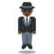 Man in Business Suit Levitating - Black emoji on Twitter